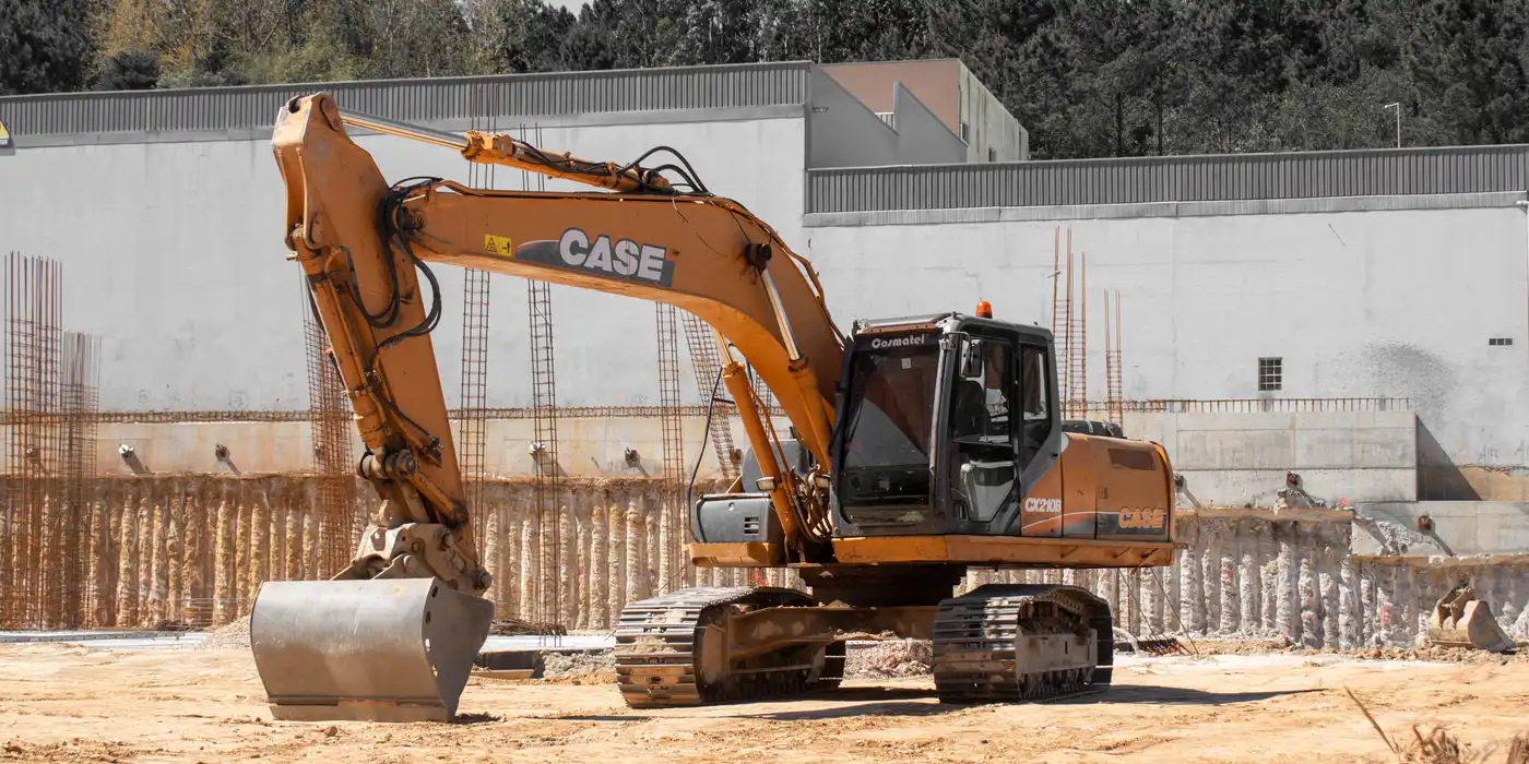 Excavation skid steer working on a job site in Dallas